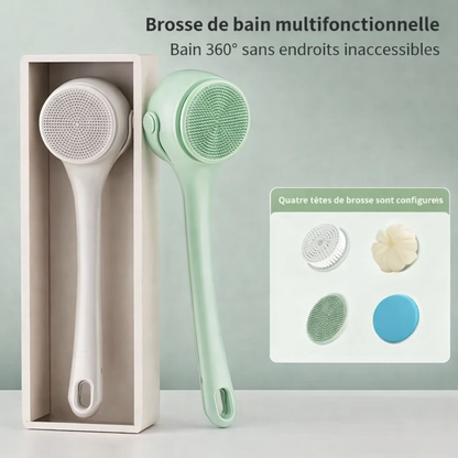 Brosse de Douche Électrique 4-en-1 – Expérience Spa & Nettoyage en Profondeur