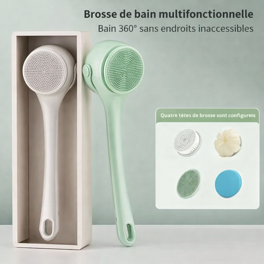 Brosse de Douche Électrique 4-en-1 – Expérience Spa & Nettoyage en Profondeur